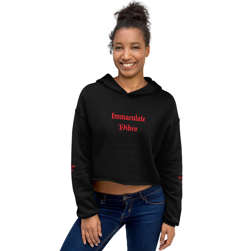 Immaculate Vibes Crop Top Hoodie